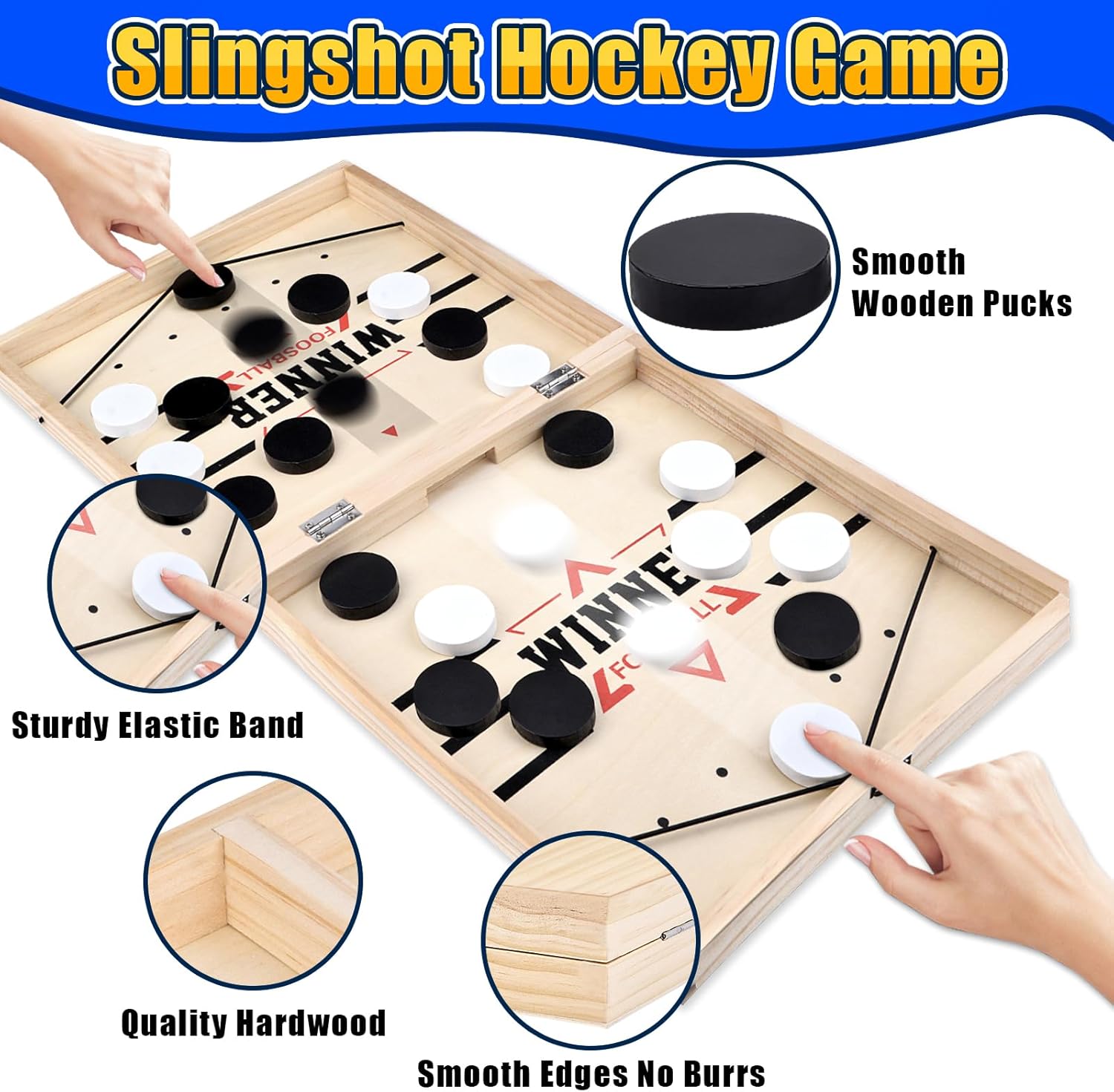 Tragbares Tisch-Hockey-Brett Ansicht 3